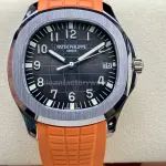 3K Factory Patek Philippe Aquanaut 40mm 5167A-001 Orange Rubber Strap Black Dial
