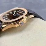 3K Factory Patek Philippe Aquanaut 40mm 5167R-001 Rose Gold Black Rubber Strap Brown Dial