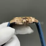 3K Factory Patek Philippe Aquanaut 5261R-001 40mm Rose Gold Blue Rubber Strap Blue Dial