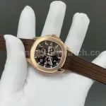3K Factory Patek Philippe Aquanaut 5261R 40mm Rose Gold Brown Rubber Strap Brown Dial