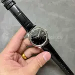 3K Factory Patek Philippe Calatrava 5227G-010 39mm White Gold Leather Strap Black Dial