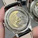 3K Factory Patek Philippe Calatrava 5227G-010 39mm White Gold Leather Strap Black Dial