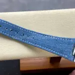 3K Factory Patek Philippe Nautilus 5976/1G-001 Calf Skin Strap White Gold Blue Dial