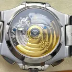 3K Factory Patek Philippe Nautilus 5980/1A-014 Leather Strap Black Dial