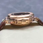 3K Factory Patek Philippe Nautilus 5980R-001 Leather Strap Rose Gold Brown Dial