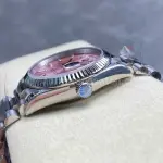 8+ Factory Counterweight Rolex Day-Date 128239-0071 36mm Full 904L Baguette Diamond Pink Dial