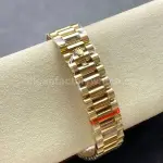 8+ Factory Counterweight Rolex Day-Date 128348RBR-0049 36mm Diamond Yellow Gold Bezel Full Yellow Gold Diamond Roman Numerals Orange Gradient Dial
