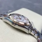 8+ Factory Rolex counterweight Datejust 278271-0002 31mm Half Rose Gold Roman Numerals White Dial Jubilee