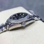 8+ Factory Rolex counterweight Datejust 278384RBR-0010 31mm Diamond White Gold Bezel Full 904L Diamond Grey Dial Jubilee