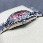 8+ Factory Rolex counterweight Datejust 278384RBR-0024 31mm Diamond White Gold Bezel Full 904L Roman Numerals Pink Dial Jubilee