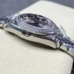 8+ Factory Rolex counterweight Datejust 278384RBR-0036 31mm Diamond White Gold Bezel Full 904L Diamond Pink Dial Jubilee