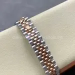 8+ Factory Rolexcounterweight Datejust 278271-0020 31mm Half Rose Gold Roman Numerals Diamond Purple Dial Jubilee