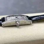 8848 Factory Cartier Tank Américaine 19mm Diamond Roman Numerals Silver Dial