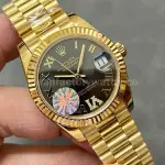 A+ Factory Rolex Datejust 278278-0032 31mm Full Yellow Gold Roman Numerals Diamond Grey Dial