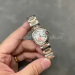 AF Factory Cartier Ballon Bleu 28mm Half Rose Gold White Dial