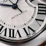 AF Factory Cartier Ballon Bleu W2BB0002 33mm Half Rose Gold Roman Numerals Silver Dial