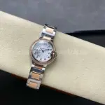 AF Factory Cartier Ballon Bleu W3BB0025 28mm Diamond Bezel Rose GoldSteel Roman Numerals&Diamond Silver Dial