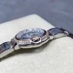AF Factory Cartier Ballon Bleu W3BB0025 28mm Diamond Bezel Rose GoldSteel Roman Numerals&Diamond Silver Dial