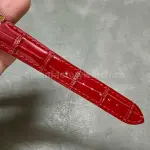 AF Factory Cartier Ballon Bleu WJBB0033 33mm Diamond Bezel Rose Gold Red Leather Strap Roman Numerals Silver Dial