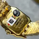 AF Factory Cartier Panthère WJPN0016 27mm Diamond Bezel Full Yellow Gold Roman Numerals Silver Dial