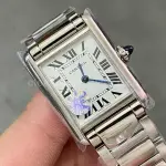 AF Factory Cartier Tank WSTA0051 22mm Full Steel Roman Numerals White Dial