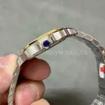 BV Factory Women’s Cartier Santos W2SA0007 35.1mm Gold Steel Roman Numerals White Dial