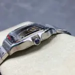 BV Factory Women’s Cartier Santos WSSA0065 35.1mm Full Steel Roman Numerals Orange Dial