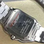 BV Factory Women’s Cartier Santos WSSA0065 35.1mm Full Steel Roman Numerals Orange Dial