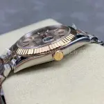 Clean Factory Rolex Datejust 126231 36mm Half Rose Gold Pink Dial Jubilee