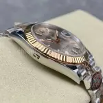 Clean Factory Rolex Datejust 126231 36mm Half Rose Gold Pink Dial Jubilee