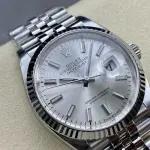 Clean Factory Rolex Datejust 126234-0013 36mm Full 904L Silver Dial Jubilee