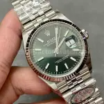 Clean Factory Rolex Datejust 126234-0051 36mm Full 904L Mint Green Dial Jubilee