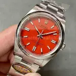 Clean Factory Rolex Oyster Perpetual 126000-0007 36mm Full 904L Red Dial