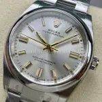 Clean Factory Rolex Oyster Perpetual 126000-0001 36mm Full 904L Silver Dial