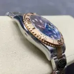 Clean Factory Rolex Yacht-Master 126621-0001 40mm Half Rose Gold Brown Dial