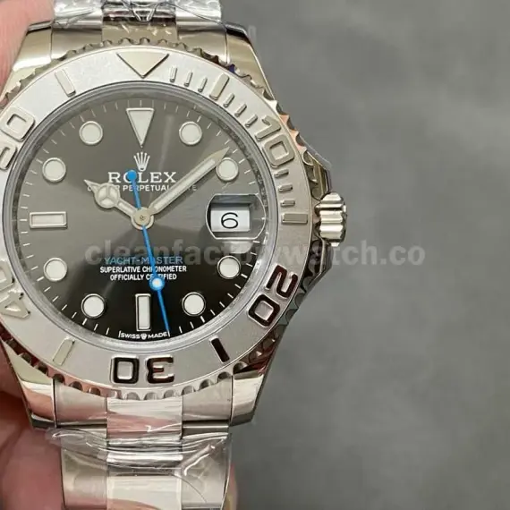 CVS Factory Rolex Yacht-Master 268622-0002 37MM 904L&Platinum Grey Dial