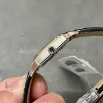 F1 Factory Cartier Santos Dumont W2SA0012 27.5mm Steel Leather Strap Roman Numerals Silver Dial