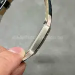 F1 Factory Cartier Santos Dumont WSSA0022 31.4mm Steel Leather Strap Roman Numerals Silver Dial