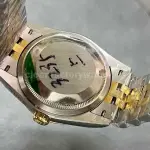 GM Factory Rolex Datejust 126283RBR-0029 36mm Diamond Yellow Gold Bezel Half Yellow Gold Diamond Mop Gold Palm Motif Dial Jubilee