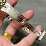 GM Factory Rolex Datejust 126283RBR-0029 36mm Diamond Yellow Gold Bezel Half Yellow Gold Diamond Mop Gold Palm Motif Dial Jubilee