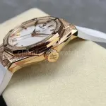 HB Factory Hublot Classic Fusion 550.OS.2200.RW.1604.ORL20 40mm Diamond Rose Gold White Rubber Strap White Dial