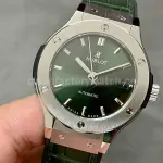 HB Factory Hublot Classic Fusion 565.NX.8970.LR 38mm Leather Strap Green Dial