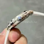 HB Factory Hublot Classic Fusion 582.NX.2610.RX.1204 38mm Diamond Bezel Steel Leather Strap White Dial