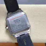 J12 Factory Cartier Santos WSSA0063 35.1mm Leather Strap Roman Numerals Blue Dial