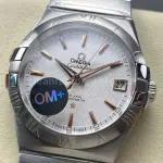 OM+ Factory Omega Constellation Men 123.10.38.21.02.002 38mm Full Steel Silver Dial