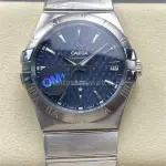OM+ Factory Omega Constellation Men 123.20.38.21.02.004 38mm Full Steel Blue Dial