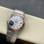 OM+ Factory Omega Constellation Men 123.20.38.21.02.007 38mm Rose Gold/Steel Silver Dial