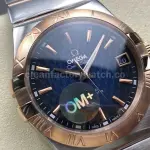 OM+ Factory Omega Constellation Men 123.20.38.21.03.001 38mm Rose Gold/Steel Blue Dial