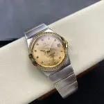 OM+ Factory Omega Constellation Men 123.25.38.21.58.001 38mm Diamond Bezel Gold/Steel Diamond Champagne Dial