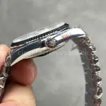 QF Factory Counterweight Rolex Day-Date 36 128239-0059 36mm Full 904L Roman Numerals White Dial